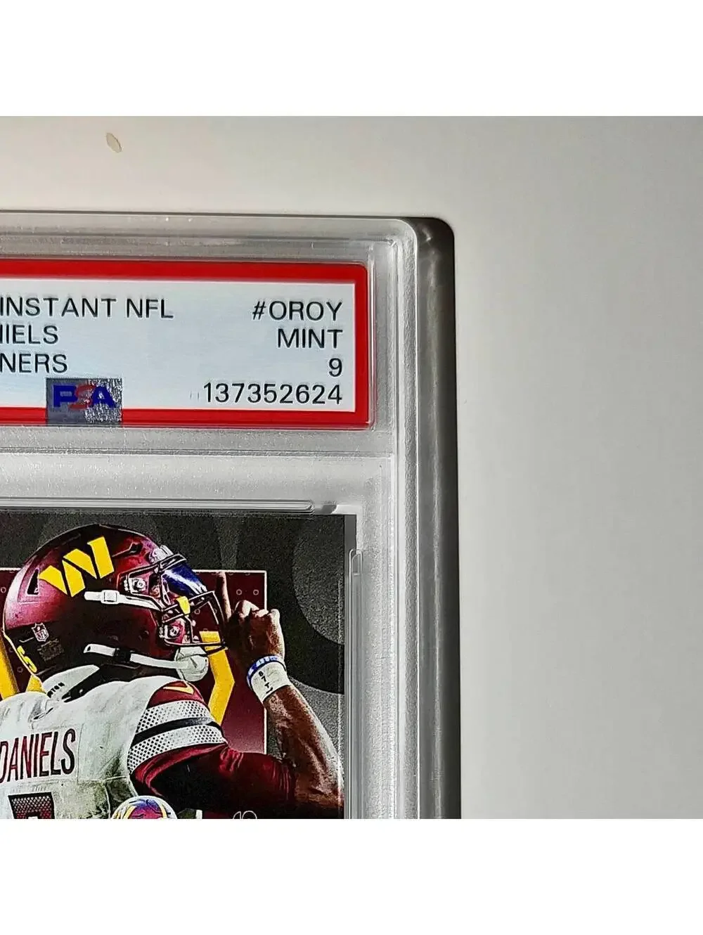 Jayden Daniels 2024 Panini NFL AP Offensive Rookie of the Year Commanders PSA 9